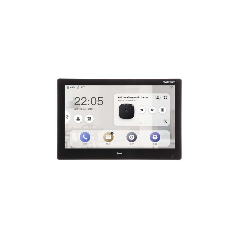 HIKVISION INTERCOM SİSTEMİ İÇ ÜNİTE WIFI 10.1 DS-KH9510-WTE1(B)