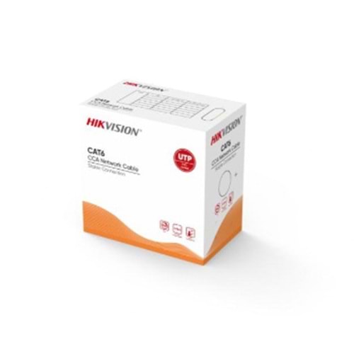 HIKVISION DS-1LN6UU/CCA 305 MT U/UTP CAT6 NETWORK KABLO GRI 23 AWG