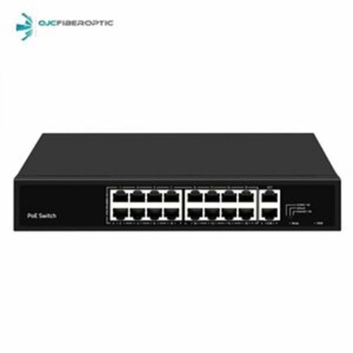 ODS-16P2U 16 PORT 10/100 POE + 2 PORT 10/100 UPLİNK