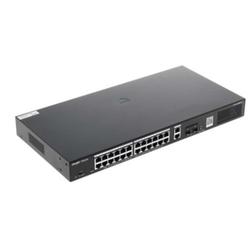 RUIJIE REYEE RG-ES228GS-P 24 PORT 10/100/1000 24 PORT POE 2 PORT UPLINK +2 SFP 370 WATT CLOUD YÖNETİLEBİLİR RACK MOUNT S